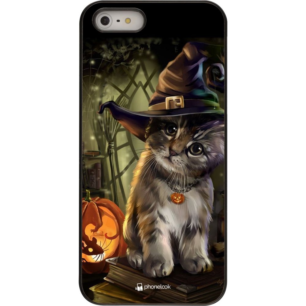Hülle iPhone 5/5s / SE (2016) - Halloween 21 Witch cat