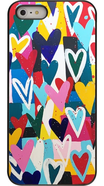 Coque iPhone 5/5s / SE (2016) - Joyful Hearts