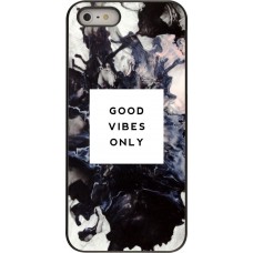 Coque iPhone 5/5s / SE (2016) -  Marble Good Vibes Only