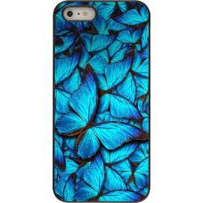 Coque iPhone 5/5s / SE (2016) - Papillon - Bleu