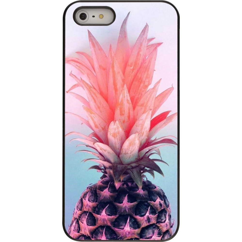 Coque iPhone 5/5s / SE (2016) - Purple Pink Pineapple