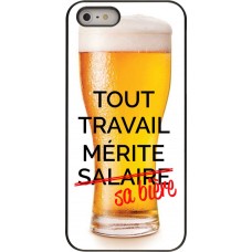 Hülle iPhone 5/5s / SE (2016) - Tout travail mérite sa bière