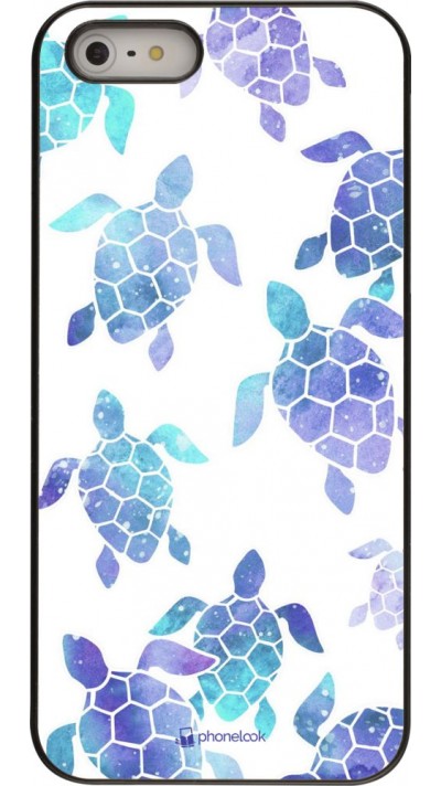 Coque iPhone 5/5s / SE (2016) - Turtles pattern watercolor
