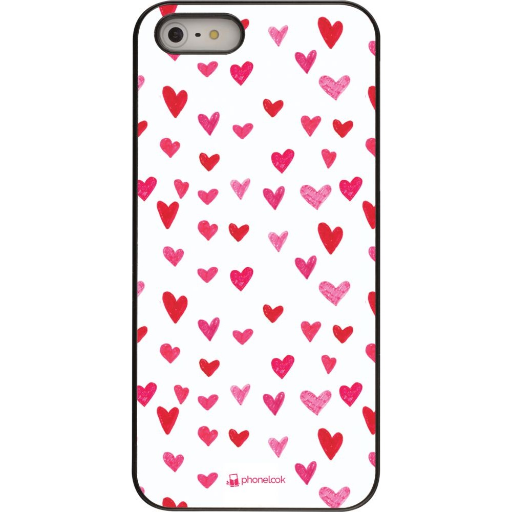 Hülle iPhone 5/5s / SE (2016) - Valentine 2022 Many pink hearts
