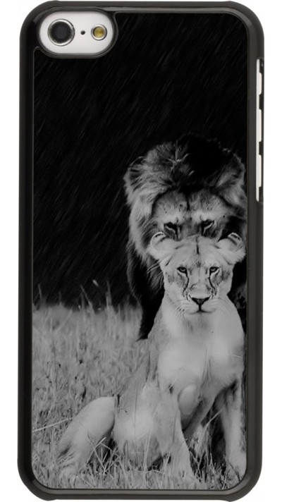 Coque iPhone 5c - Angry lions