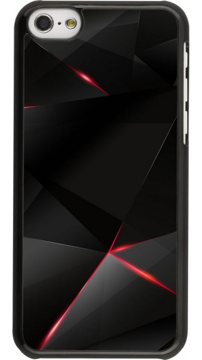 Coque iPhone 5c - Black Red Lines