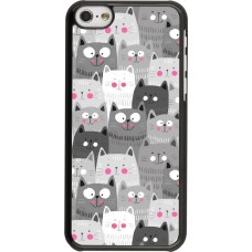 Coque iPhone 5c - Chats gris troupeau