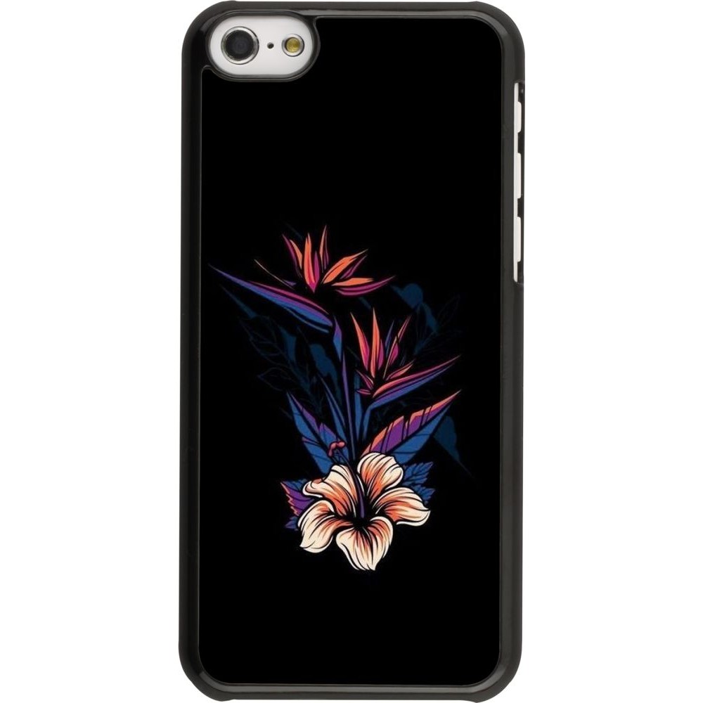 Coque iPhone 5c - Dark Flowers