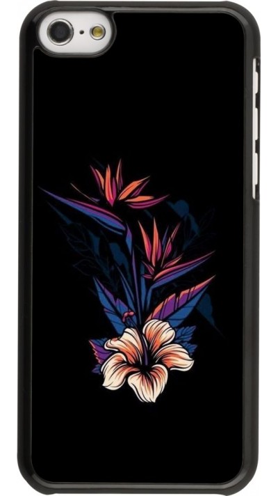 Coque iPhone 5c - Dark Flowers