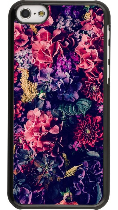 Coque iPhone 5c - Flowers Dark