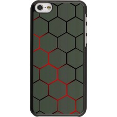 Coque iPhone 5c - Geometric Line red