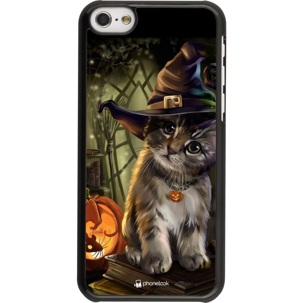 Coque iPhone 5c - Halloween 21 Witch cat
