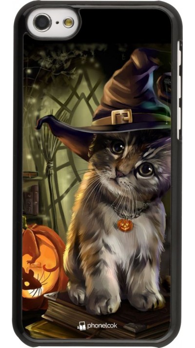 Coque iPhone 5c - Halloween 21 Witch cat