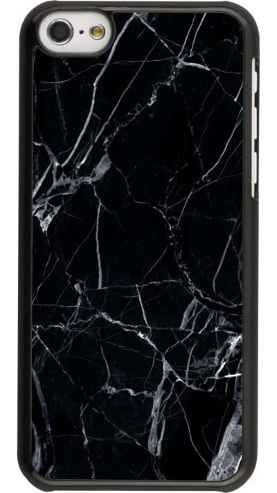Coque iPhone 5c -  Marble Black 01