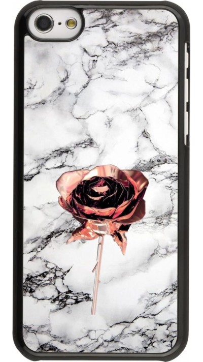 Hülle iPhone 5c - Marble Rose Gold