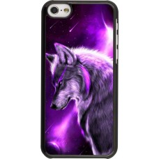 Coque iPhone 5c - Purple Sky Wolf