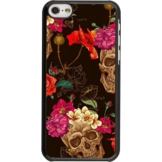 Coque iPhone 5c - Skulls and flowers