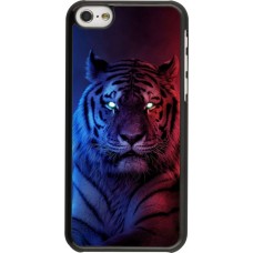 Coque iPhone 5c - Tiger Blue Red