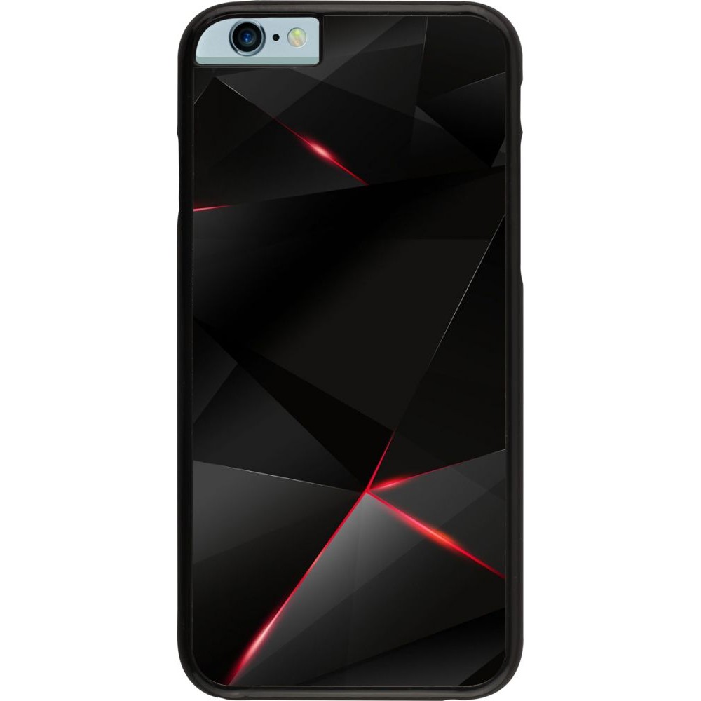Hülle iPhone 6/6s - Black Red Lines