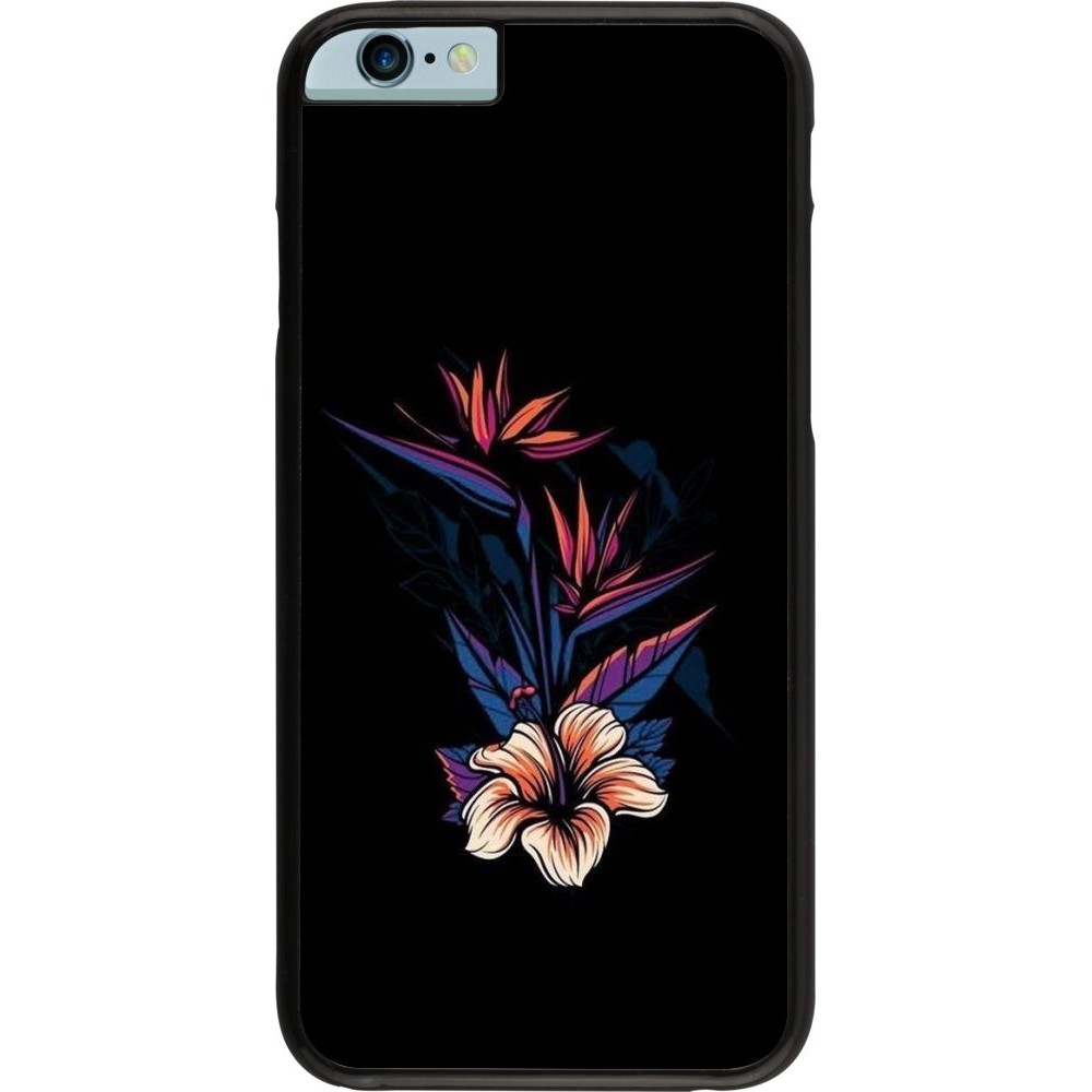 Hülle iPhone 6/6s - Dark Flowers