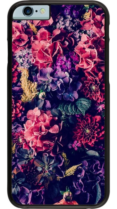 Hülle iPhone 6/6s - Flowers Dark