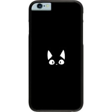 Coque iPhone 6/6s - Funny cat on black