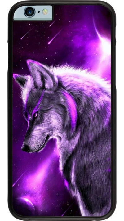 Coque iPhone 6/6s - Purple Sky Wolf