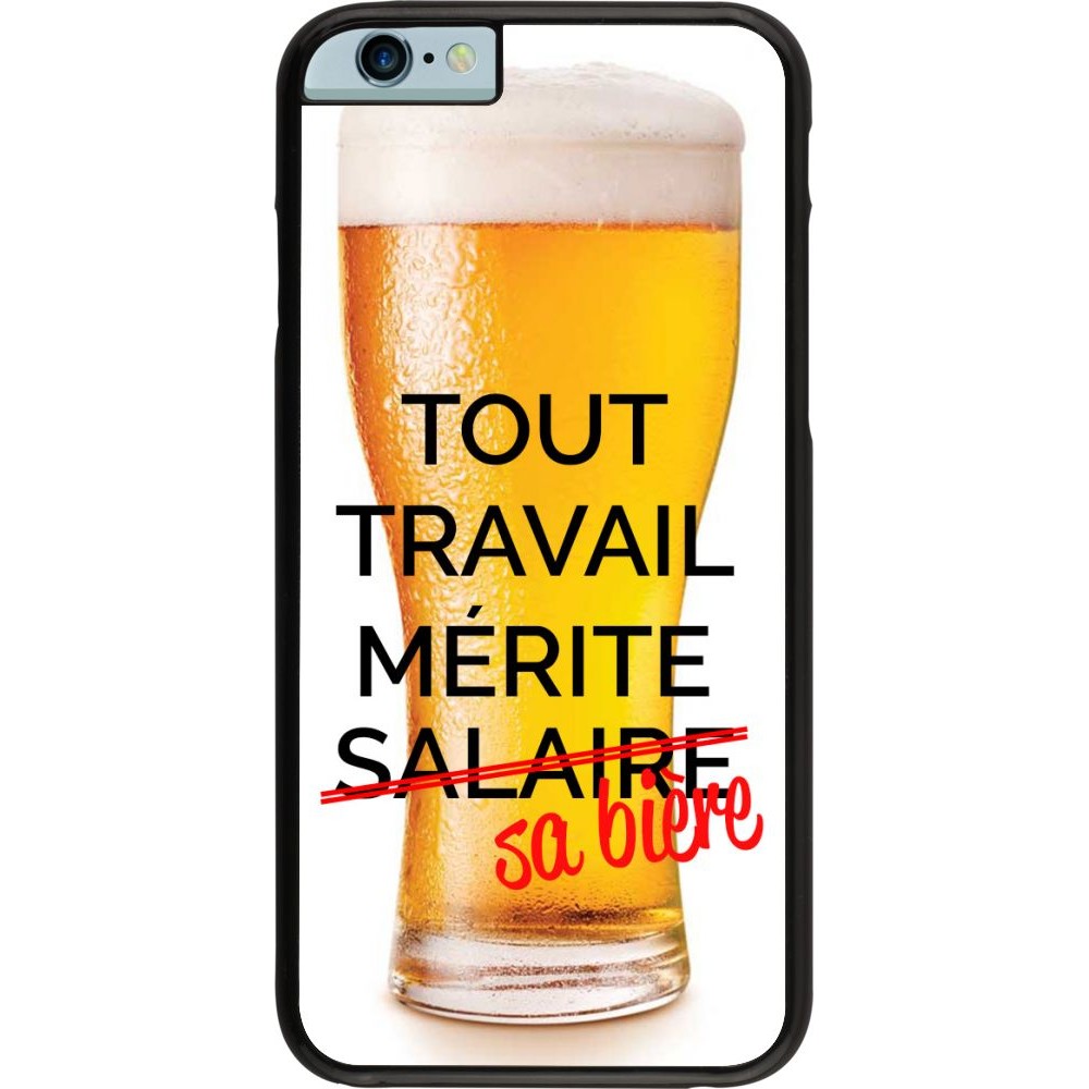 Coque iPhone 6/6s - Tout travail mérite sa bière