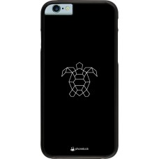 Hülle iPhone 6/6s - Turtles lines on black
