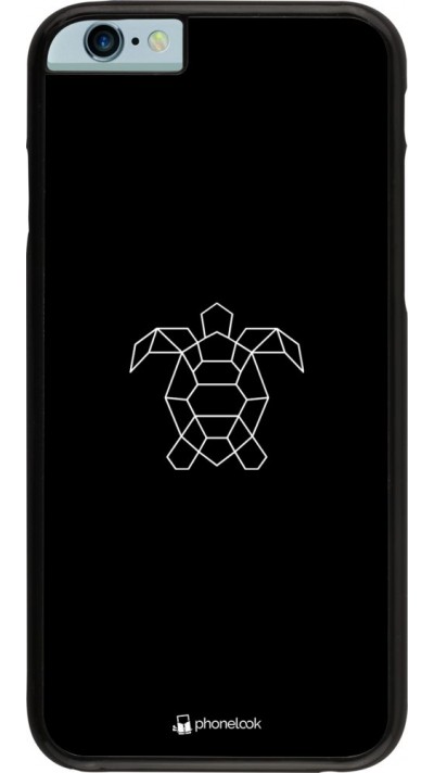 Coque iPhone 6/6s - Turtles lines on black