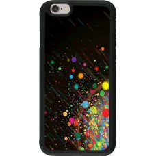 Coque iPhone 6/6s - Silicone rigide noir Abstract bubule lines