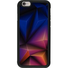 Hülle iPhone 6/6s - Silikon schwarz Abstract Triangles 