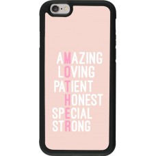 Hülle iPhone 6/6s - Silikon schwarz Amazing Mom 2022