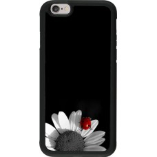 Hülle iPhone 6/6s - Silikon schwarz Black and white Cox