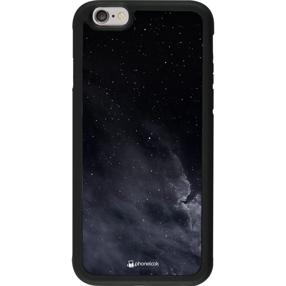 Hülle iPhone 6/6s - Silikon schwarz Black Sky Clouds