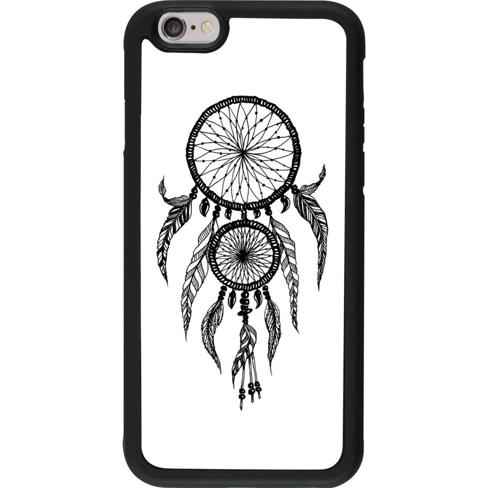 Hülle iPhone 6/6s - Silikon schwarz Dreamcatcher 02