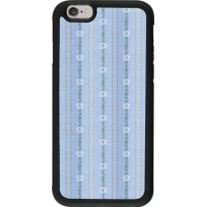 Hülle iPhone 6/6s - Silikon schwarz Edel- Weiss