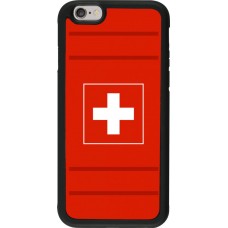 Coque iPhone 6/6s - Silicone rigide noir Euro 2020 Switzerland