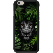 Coque iPhone 6/6s - Silicone rigide noir Forest Lion