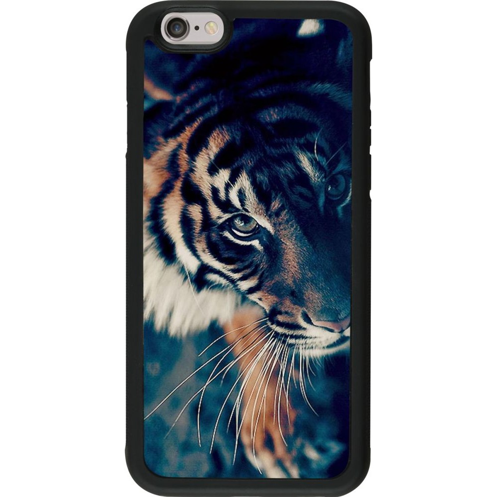 Coque iPhone 6/6s - Silicone rigide noir Incredible Lion