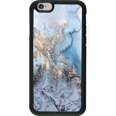 Coque iPhone 6/6s - Silicone rigide noir Marble 04