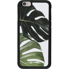 Coque iPhone 6/6s - Silicone rigide noir Monstera Plant