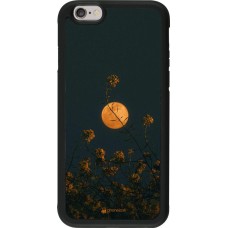 Coque iPhone 6/6s - Silicone rigide noir Moon Flowers