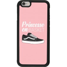 Hülle iPhone 6/6s - Silikon schwarz princesse en basket