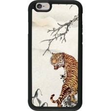 Coque iPhone 6/6s - Silicone rigide noir Roaring Tiger