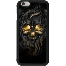 Coque iPhone 6/6s - Silicone rigide noir Skull 02