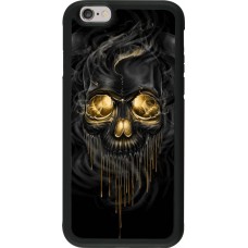 Hülle iPhone 6/6s - Silikon schwarz Skull 02