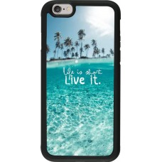 Coque iPhone 6/6s - Silicone rigide noir Summer 18 24