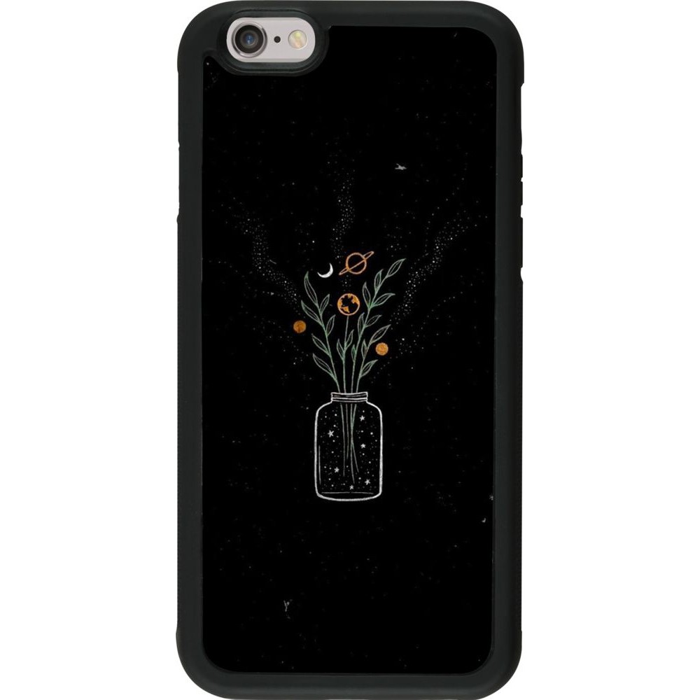 Coque iPhone 6/6s - Silicone rigide noir Vase black