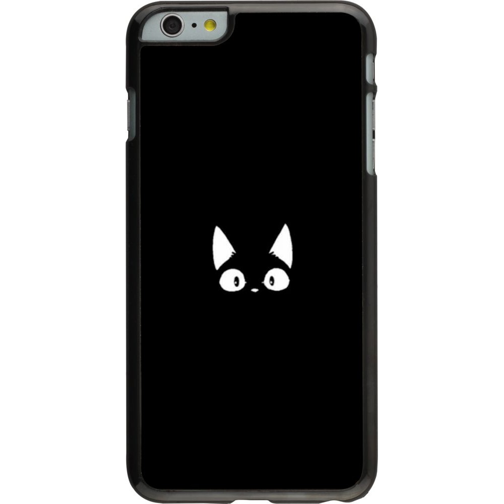 Coque iPhone 6 Plus / 6s Plus - Funny cat on black